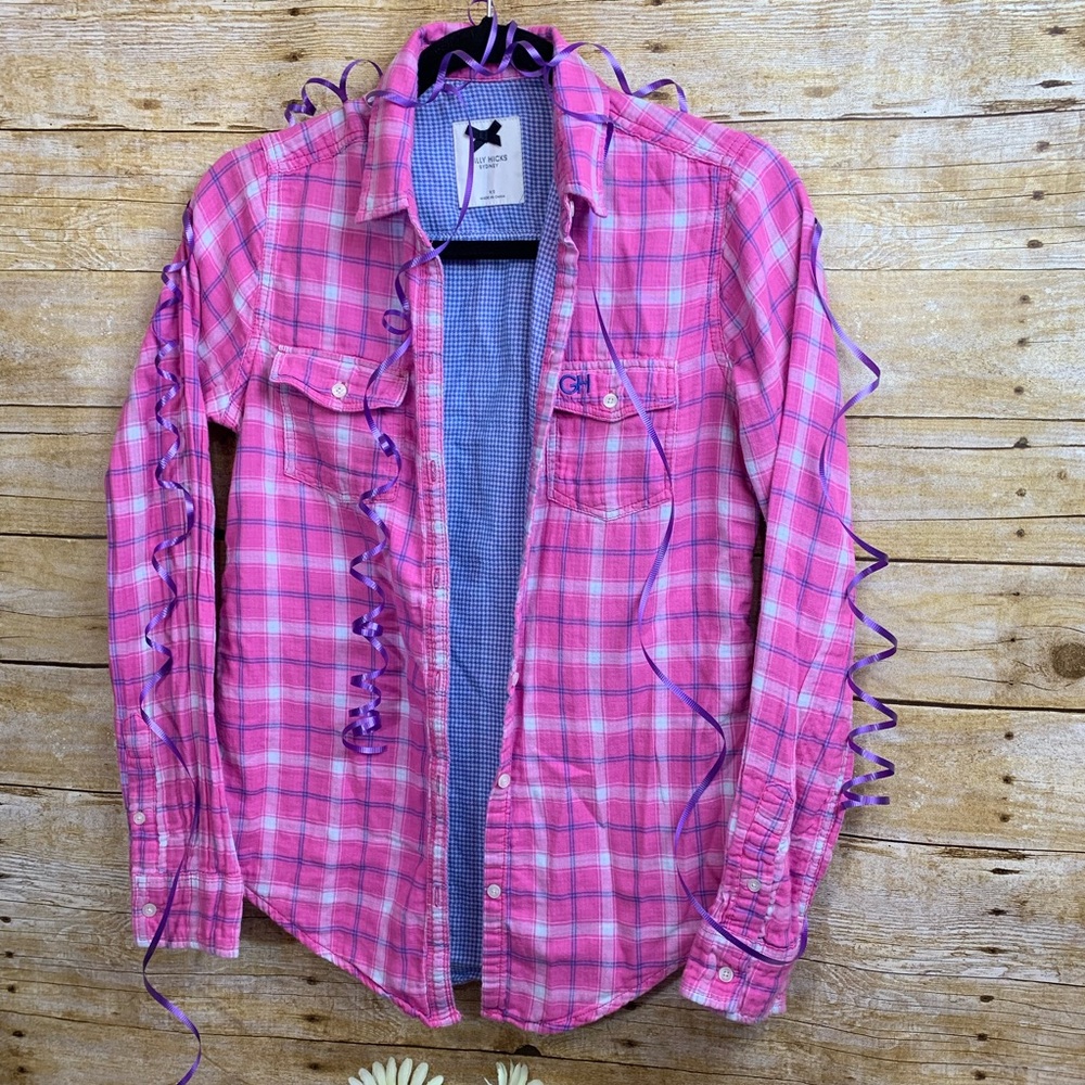 Gilli Hics Top bottons in front long sleeve pink.